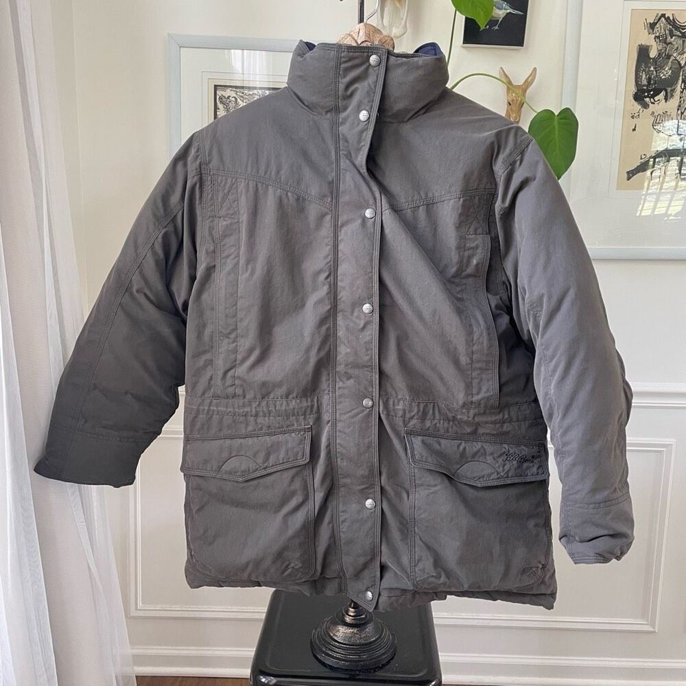 L.L. Bean Women’s Baxter State Parka Goosedown Olive Green Coat $329 M Petite